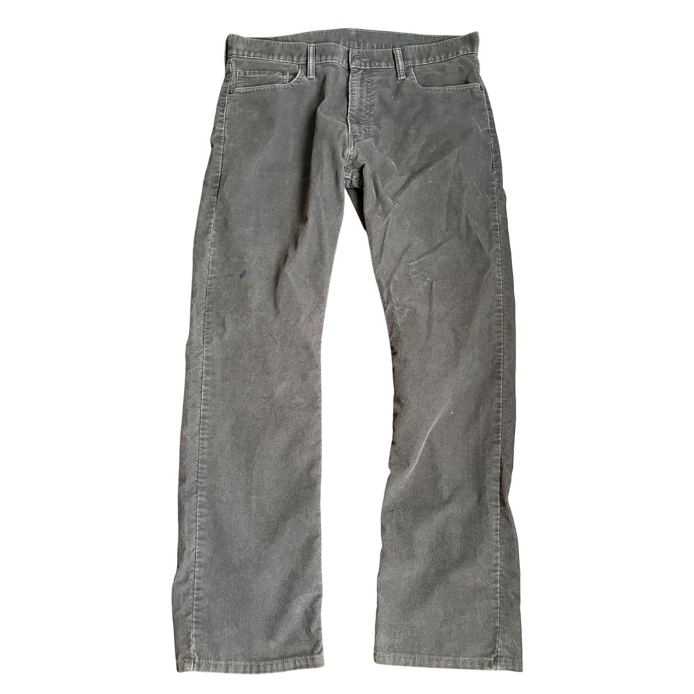 Levi Strauss & Co 514 Straight Fit Corduroy Pants Mens 36x32 Black